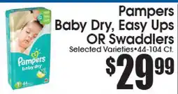Supremo Foods Inc Pampers Baby Dry, Easy Ups OR Swaddlers offer