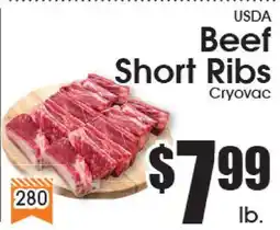 Supremo Foods Inc USDA Beef Short Ribs offer