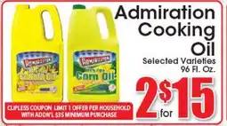 Supremo Foods Inc Admiration Cooking Oil offer