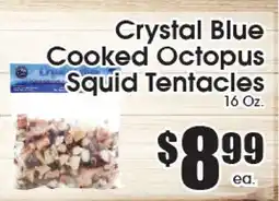Supremo Foods Inc Crystal Blue Cooked Octopus Squid Tentacles offer