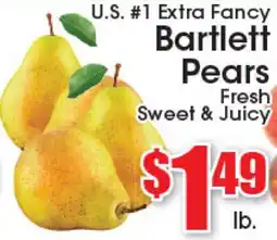 Supremo Foods Inc U.S. #1 Extra Fancy Bartlett Pears offer