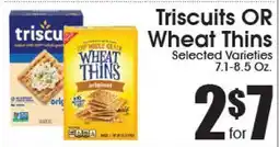 Supremo Foods Inc Triscuits OR Wheat Thins offer