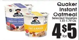 Supremo Foods Inc Quaker Instant Oatmeal offer