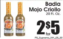 Supremo Foods Inc Badia Mojo Criollo offer