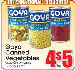 Supremo Foods Inc Goya Canned Vegetables offer