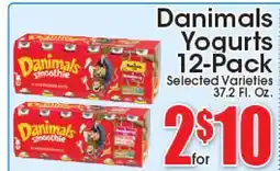 Supremo Foods Inc Danimals Yoyurts 12-Pack offer