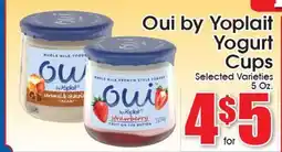 Supremo Foods Inc Oui by Yoplait Yogurt Cups offer