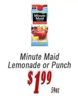 O'briens Market Minute Maid Lemonade or Punch offer