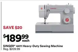 Michaels SINGER 4411 Heavy-Duty Sewing Machine offer