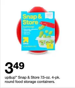Target up&up Snap & Store 7.5-oz. 4-pk. round food storage containers offer