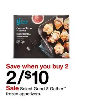 Target Select Good & Gather frozen appetizers offer