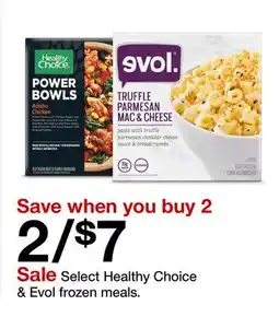 Target Sale Select Healthy Choice & Evol frozen meals offer
