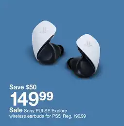 Target Sony PULSE Explore wireless earbuds for PS5 offer