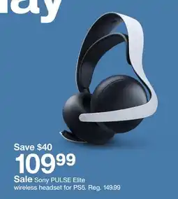 Target Sale Sony PULSE Elite wireless headset for PS5 offer