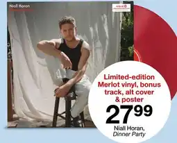 Target Niall Horan, Dinner Party offer