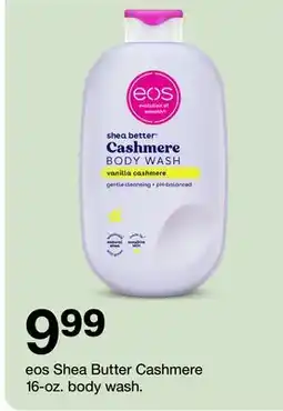 Target eos Shea Butter Cashmere 16-oz. body wash offer