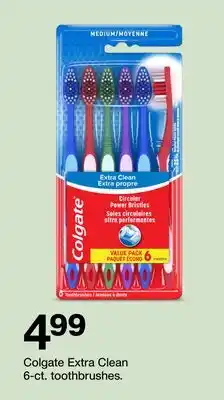 Target Colgate Extra Clean 6.ct. toothbrushes offer