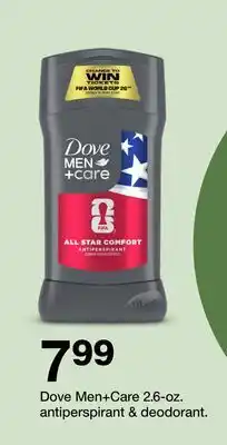 Target Dove Men+Care 2.6-oz. antiperspirant & deodorant offer