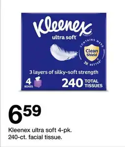Target Kleenex ultra soft 4-pk. 240-ct. facial tissue offer