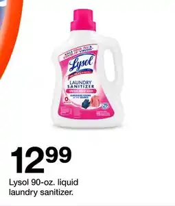 Target Lysol 90-oz. liquid laundry sanitizer offer