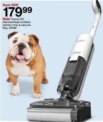 Target Tineco GO HammerHead cordless wet/dry mop & vacuum offer