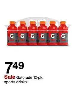 Target Gatorade 12-pk. sports drinks offer