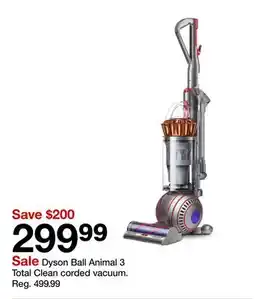 Target Dyson Ball Animal 3 Total Clean corded vacuum offer