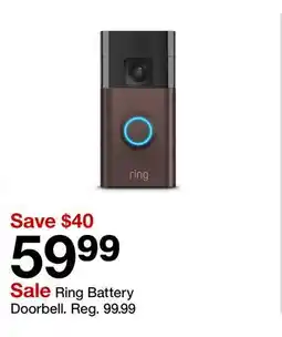 Target Ring Battery Doorbell offer