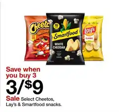 Target Select Cheetos, Lay's & Smartfood snacks offer