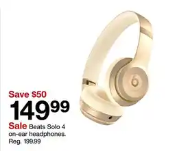 Target Beats Solo 4 on-ear headphones offer