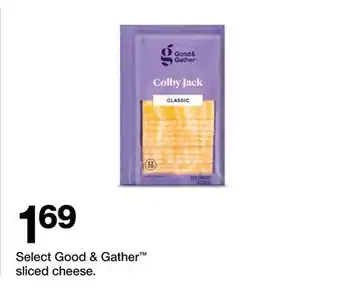 Target Select Good & Gather sliced cheese offer