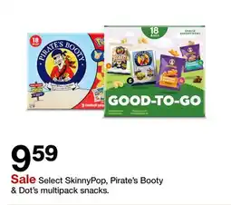 Target Select SkinnyPop, Pirate's Booty & Dot's multipack snacks offer