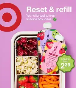 Target snacks from 2.29 offer