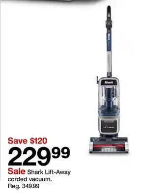 Target Shark Lift-Away corded vacuum offer