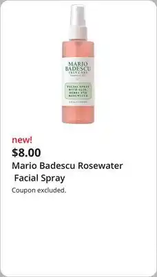 JC Penney Mario Badescu Rosewater Facial Spray offer