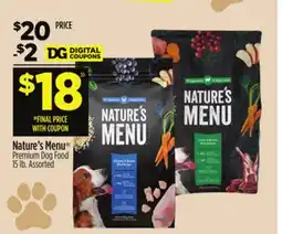 Dollar General Nature's Menu Premium Dog Food offer