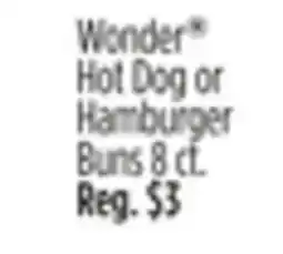Dollar General Wonder Hot Dog or Hamburger Buns offer