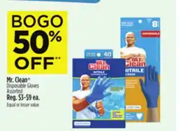 Dollar General Mr. Clean Disposable Gloves offer