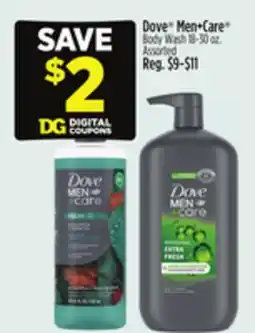 Dollar General Dove Men+Care Body Wash offer