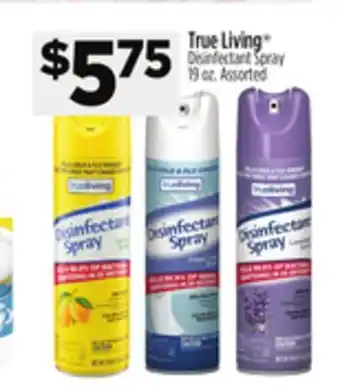 Dollar General True Living Disinfectant Spray offer