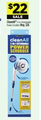 Dollar General CleanAll 2-in-1 Extendable Power Scrubber offer