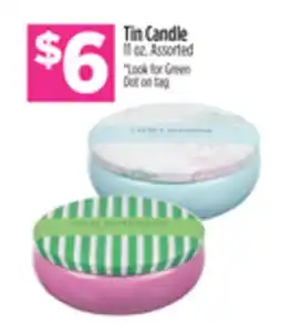 Dollar General Tin Candle offer