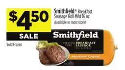 Dollar General Smithfield Breakfast Sausage Roll Mild offer