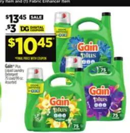 Dollar General Gain Plus Liquid Laundry Detergent offer