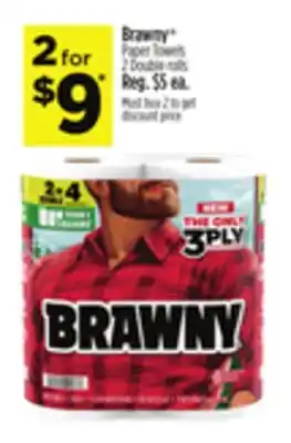 Dollar General Brawny Paper Towels offer