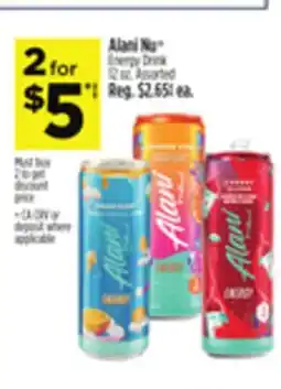 Dollar General ALANI NU ENERGY DRINK offer