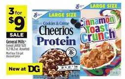 Dollar General General Mills Cereal LARGE SIZE offer