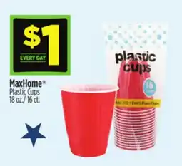 Dollar General MaxHome Plastic Cups offer