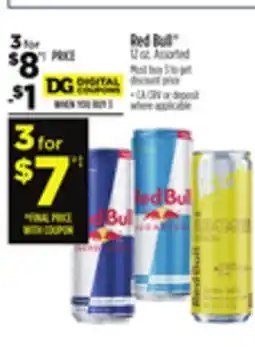 Dollar General Red Bull offer