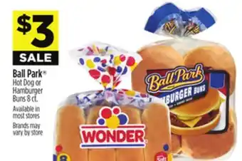 Dollar General Ball Park Hot Dog or Hamburger Buns offer